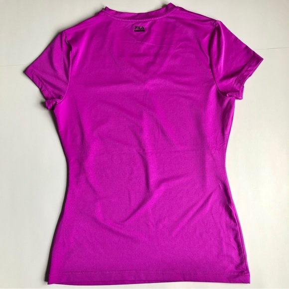 FILA Sport Active Shirt V Neck Small Purple Women’s - Picture 3 of 16